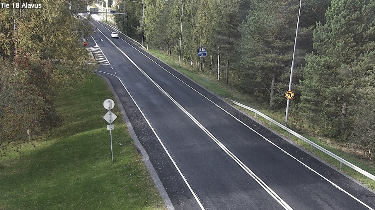 Weather Camera Image Väg 18 Alavo, Alavus, Etelä-Pohjanmaa