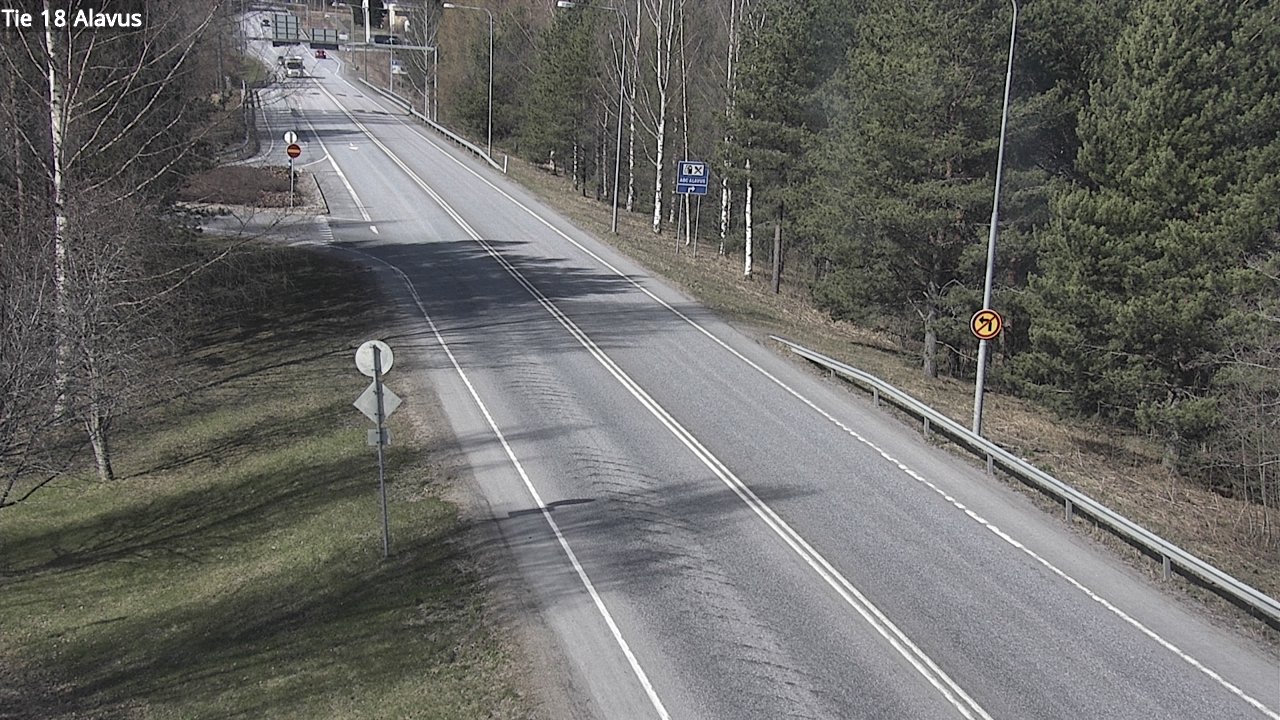 Weather Camera Image Väg 18 Alavo, Alavus, Etelä-Pohjanmaa