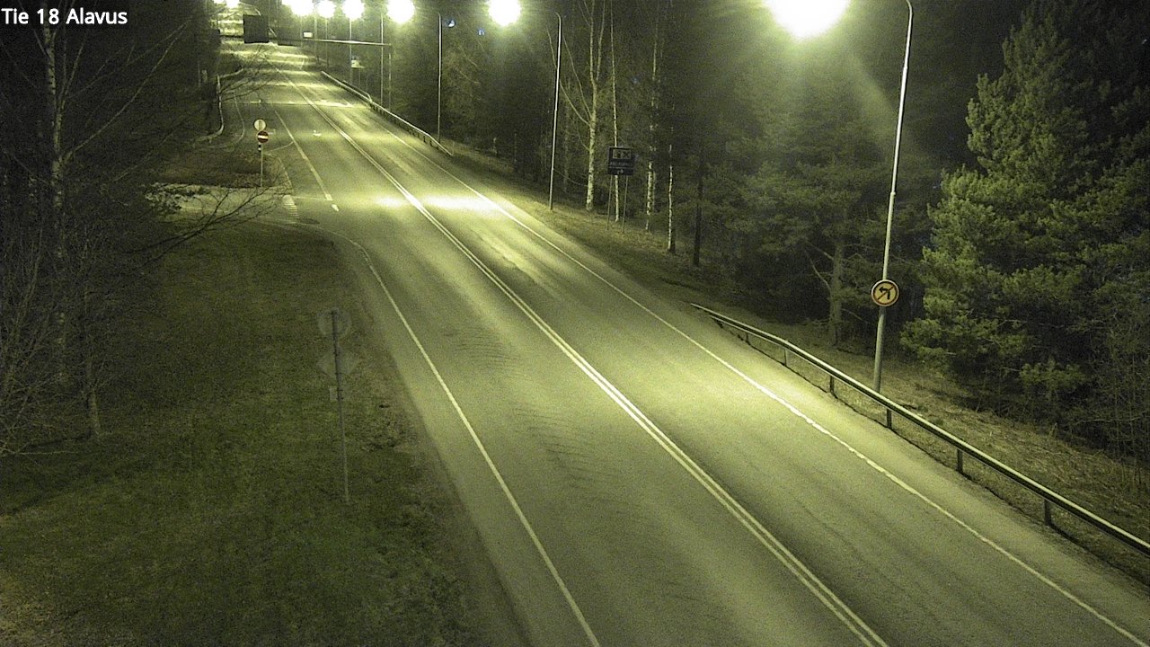 Weather Camera Image Väg 18 Alavo, Alavus, Etelä-Pohjanmaa