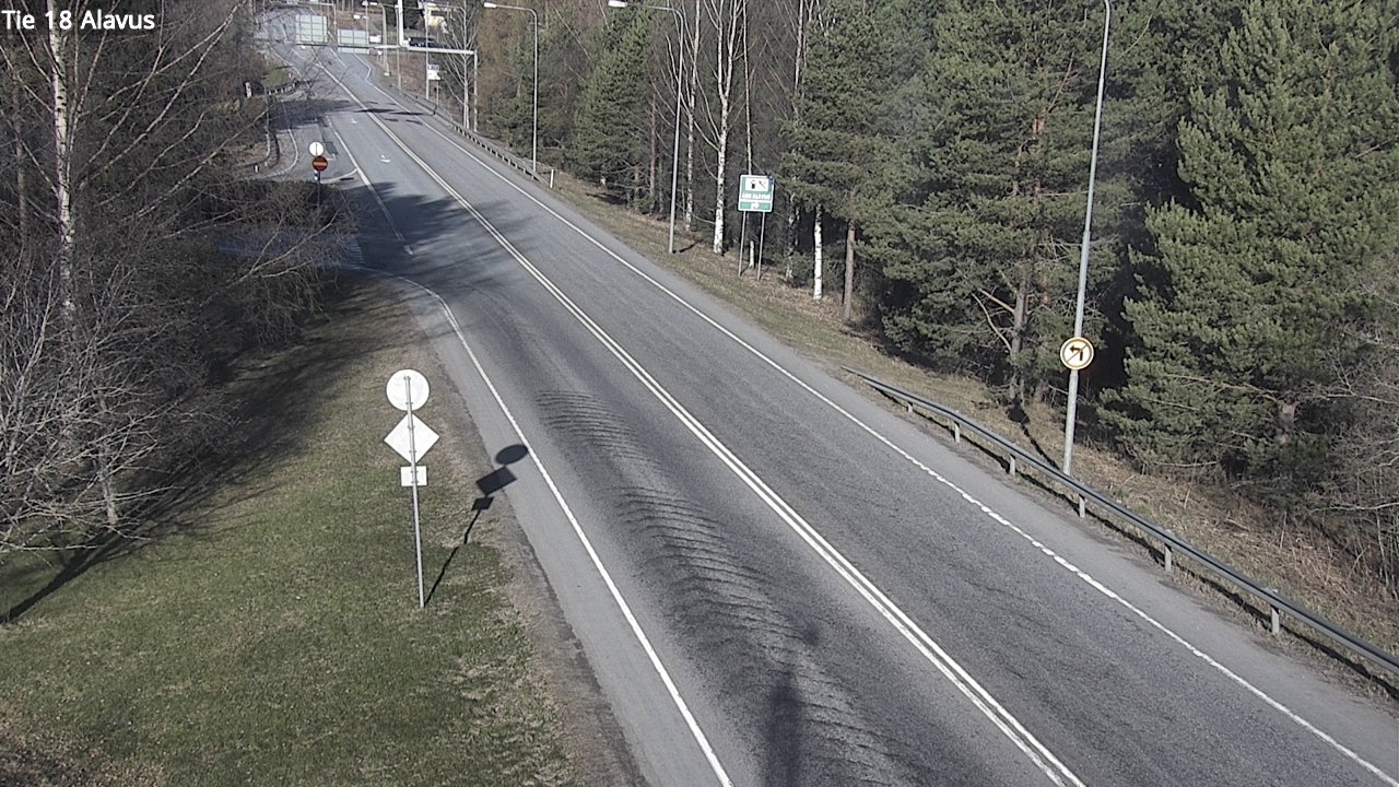 Weather Camera Image Väg 18 Alavo, Alavus, Etelä-Pohjanmaa