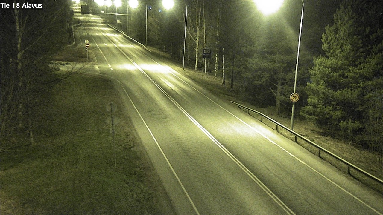 Weather Camera Image Väg 18 Alavo, Alavus, Etelä-Pohjanmaa