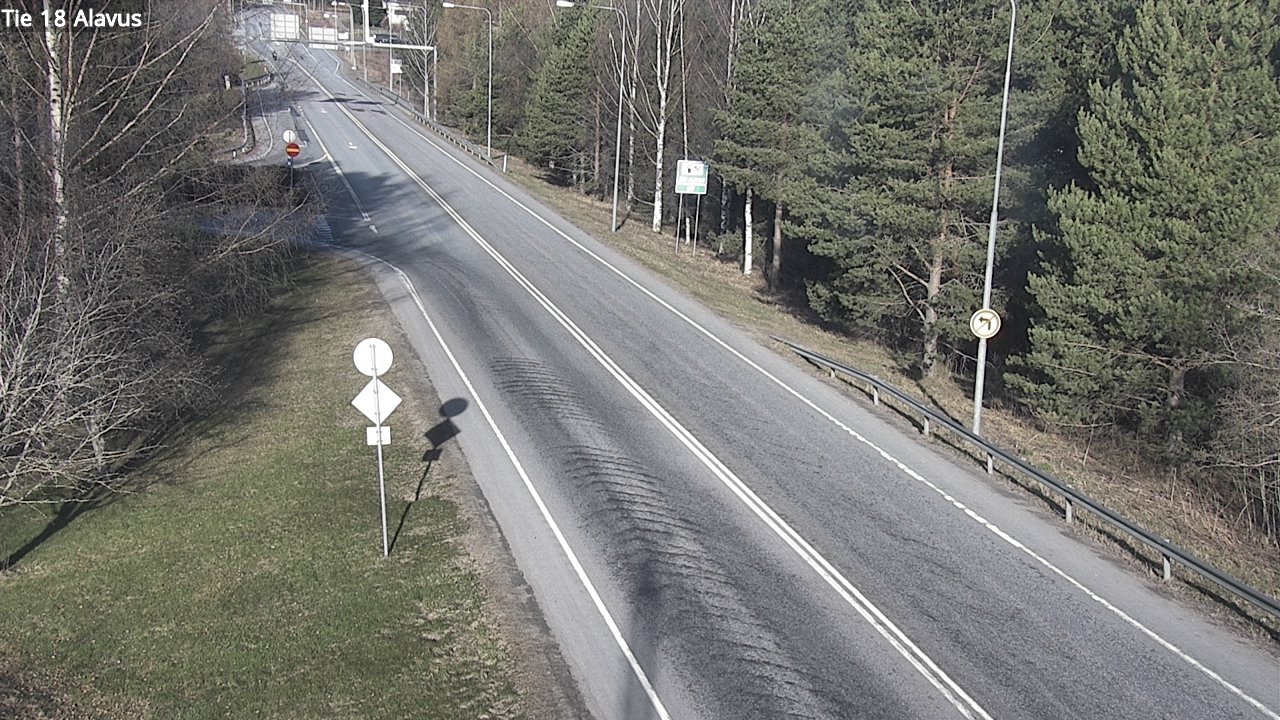 Weather Camera Image Väg 18 Alavo, Alavus, Etelä-Pohjanmaa