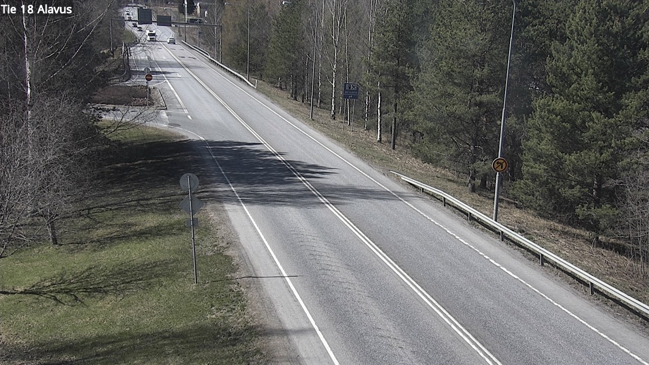 Weather Camera Image Väg 18 Alavo, Alavus, Etelä-Pohjanmaa