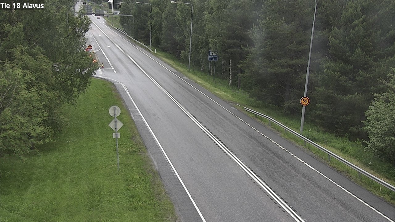 Weather Camera Image Väg 18 Alavo, Alavus, Etelä-Pohjanmaa