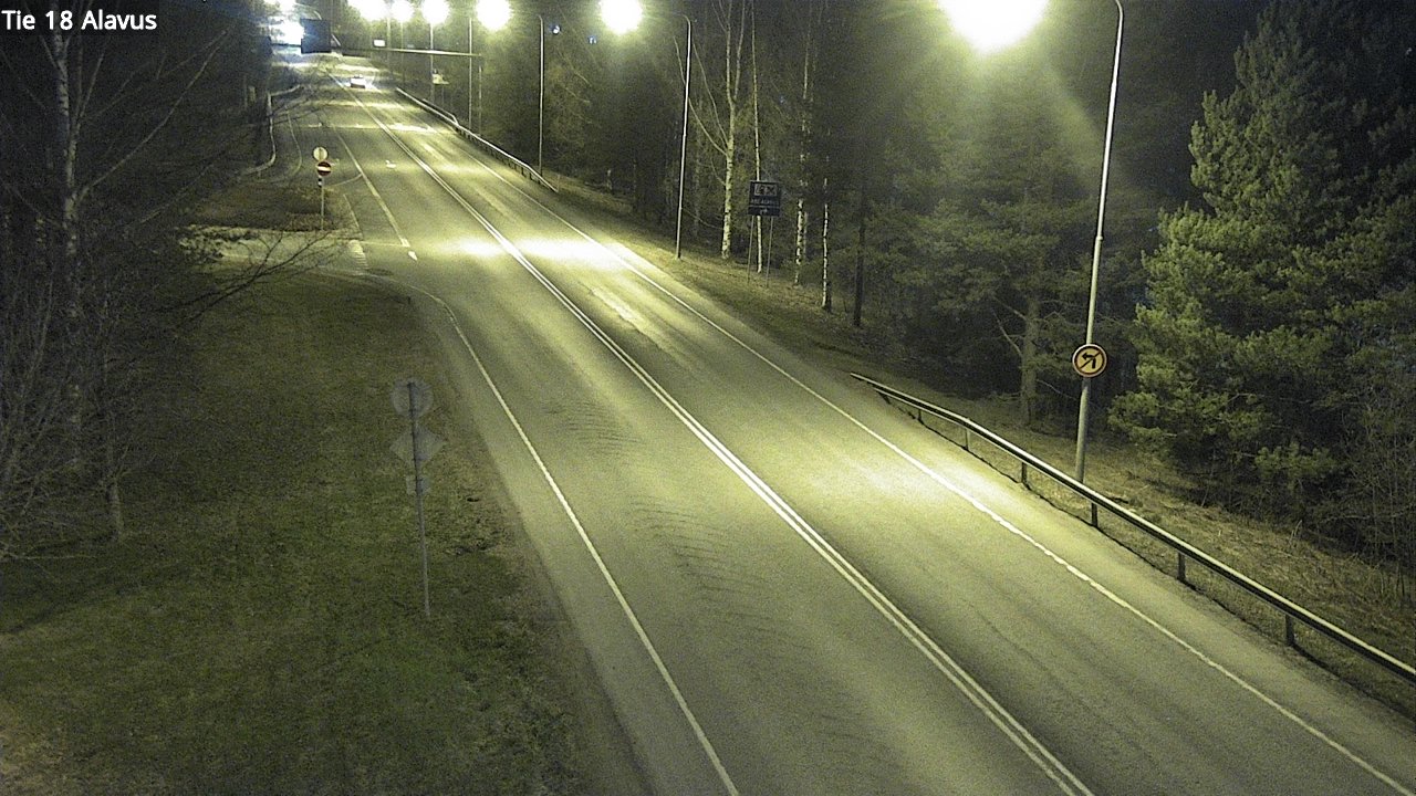 Weather Camera Image Väg 18 Alavo, Alavus, Etelä-Pohjanmaa