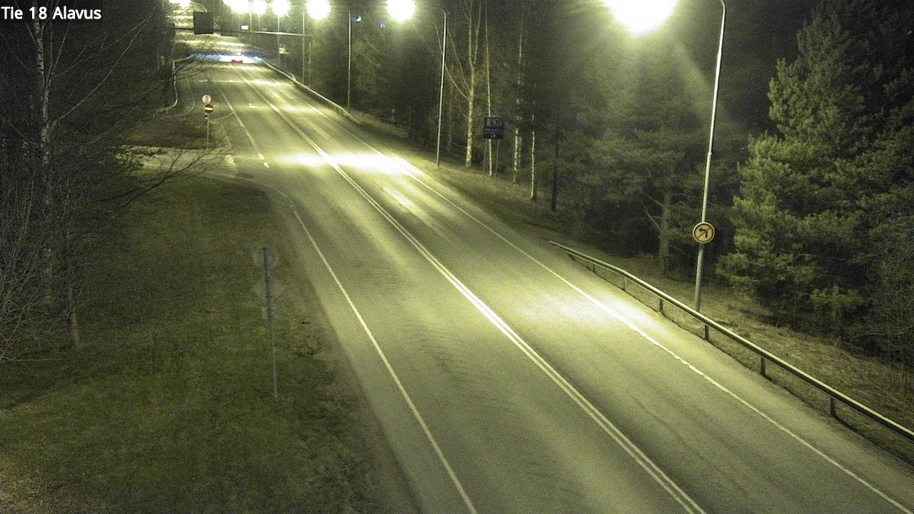 Weather Camera Image Väg 18 Alavo, Alavus, Etelä-Pohjanmaa