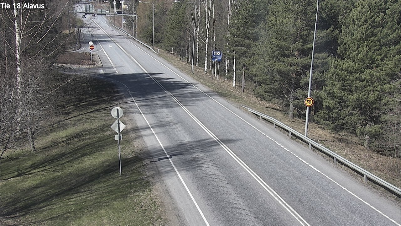 Weather Camera Image Väg 18 Alavo, Alavus, Etelä-Pohjanmaa