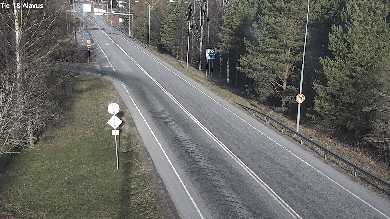 Weather Camera Image Väg 18 Alavo, Alavus, Etelä-Pohjanmaa