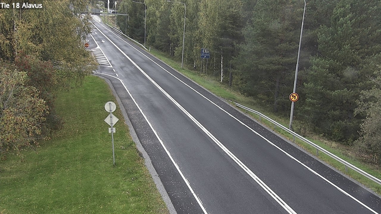 Weather Camera Image Väg 18 Alavo, Alavus, Etelä-Pohjanmaa