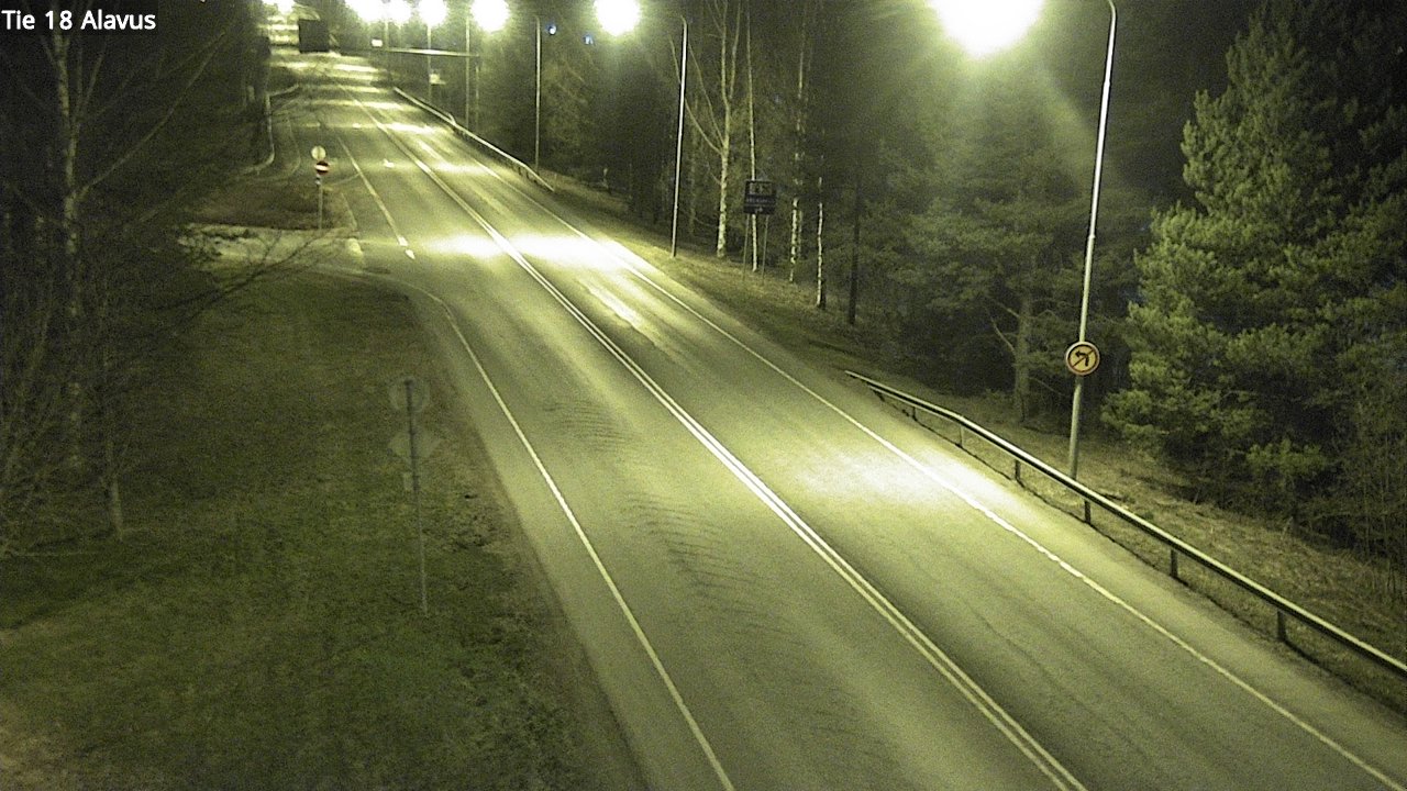 Weather Camera Image Väg 18 Alavo, Alavus, Etelä-Pohjanmaa
