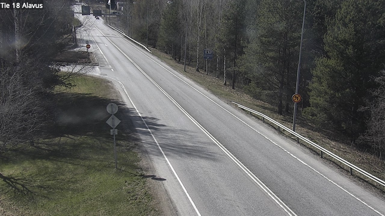 Weather Camera Image Väg 18 Alavo, Alavus, Etelä-Pohjanmaa