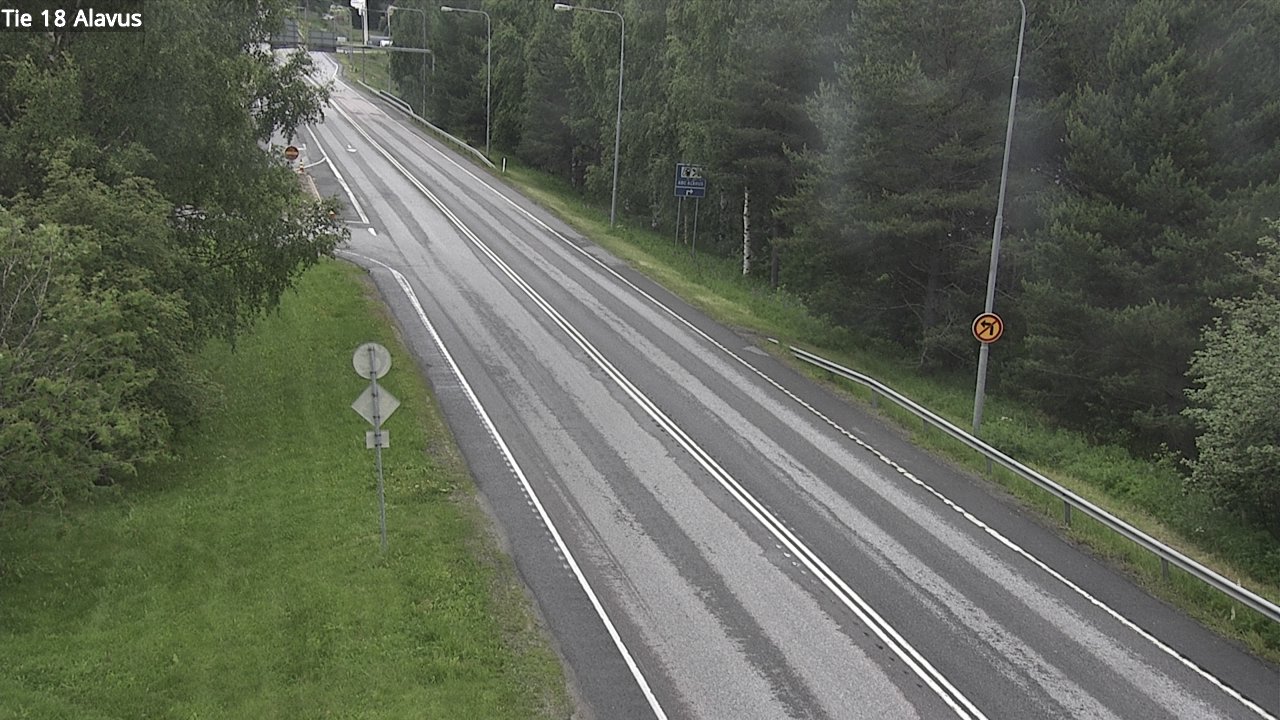Weather Camera Image Väg 18 Alavo, Alavus, Etelä-Pohjanmaa