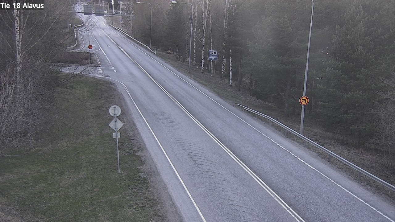 Weather Camera Image Väg 18 Alavo, Alavus, Etelä-Pohjanmaa