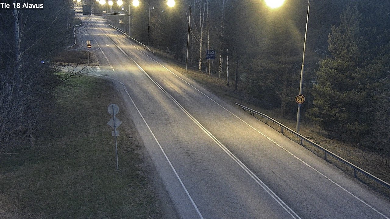 Weather Camera Image Väg 18 Alavo, Alavus, Etelä-Pohjanmaa