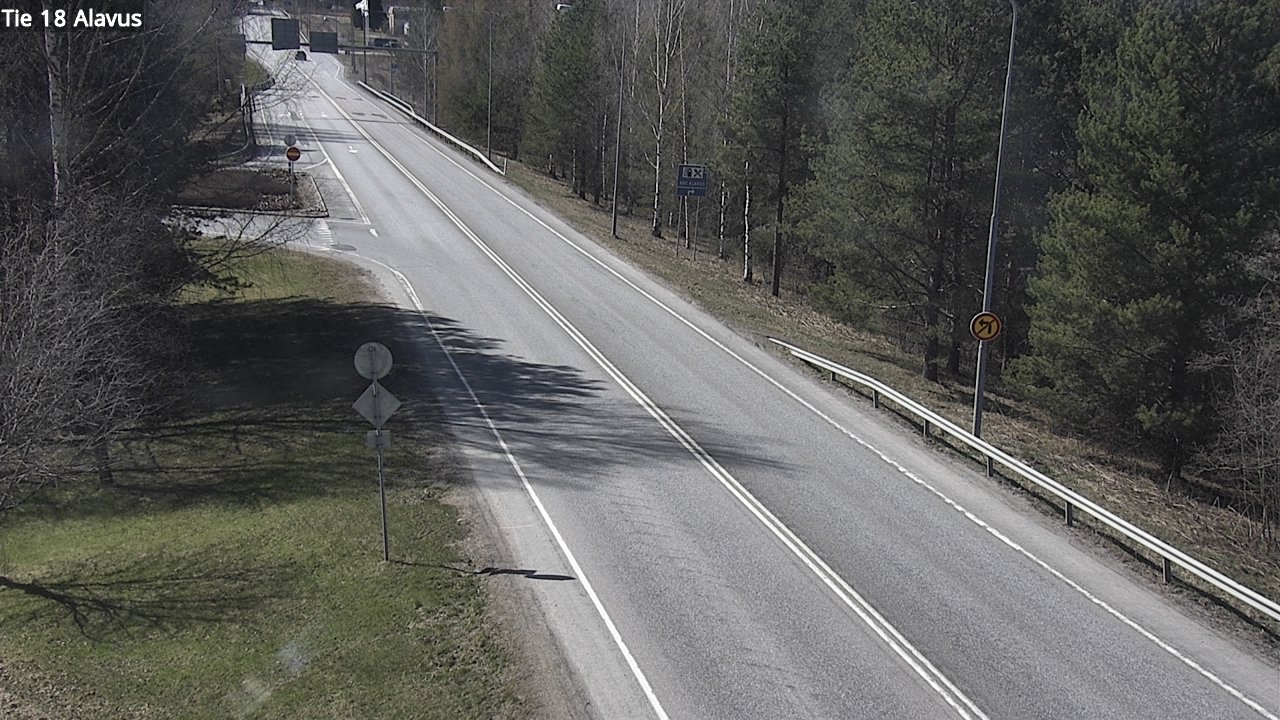 Weather Camera Image Väg 18 Alavo, Alavus, Etelä-Pohjanmaa