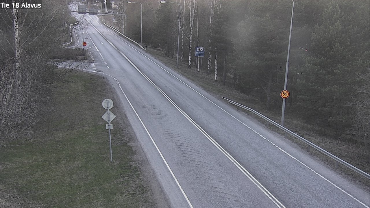 Weather Camera Image Väg 18 Alavo, Alavus, Etelä-Pohjanmaa