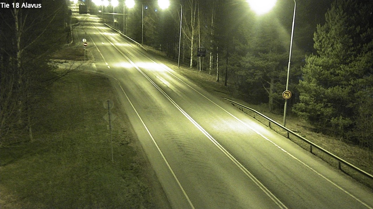 Weather Camera Image Väg 18 Alavo, Alavus, Etelä-Pohjanmaa