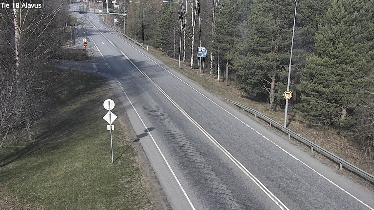Weather Camera Image Väg 18 Alavo, Alavus, Etelä-Pohjanmaa