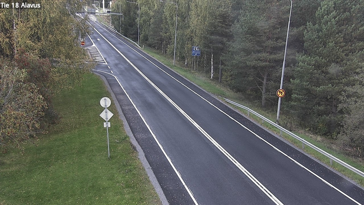 Weather Camera Image Väg 18 Alavo, Alavus, Etelä-Pohjanmaa