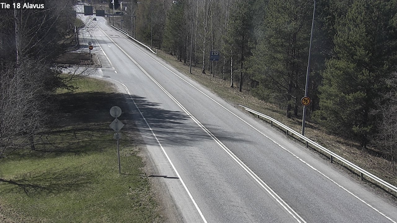 Weather Camera Image Väg 18 Alavo, Alavus, Etelä-Pohjanmaa