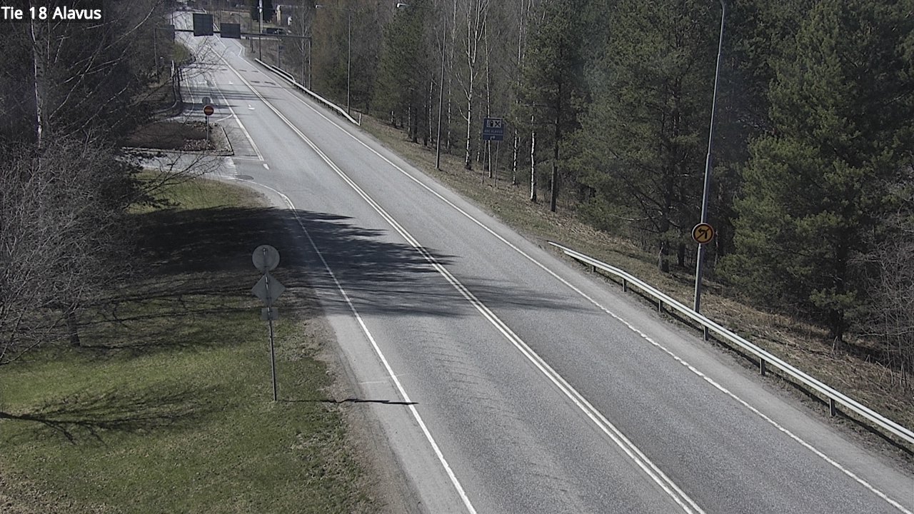 Weather Camera Image Väg 18 Alavo, Alavus, Etelä-Pohjanmaa