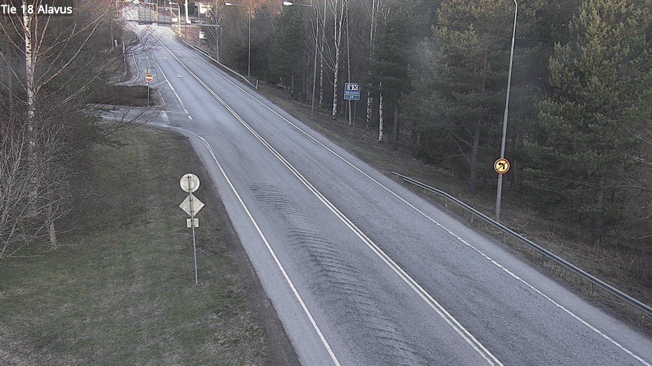Weather Camera Image Väg 18 Alavo, Alavus, Etelä-Pohjanmaa