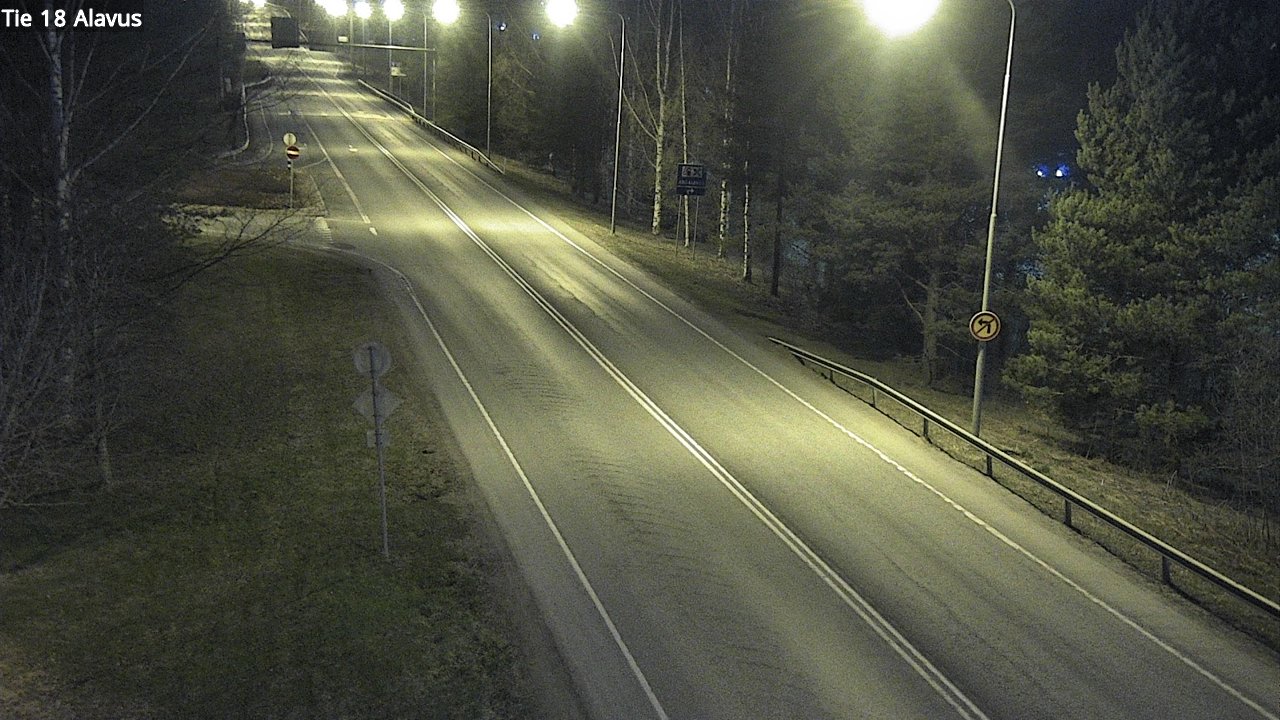 Weather Camera Image Väg 18 Alavo, Alavus, Etelä-Pohjanmaa