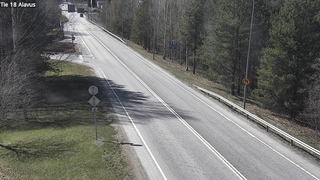 Weather Camera Image Väg 18 Alavo, Alavus, Etelä-Pohjanmaa