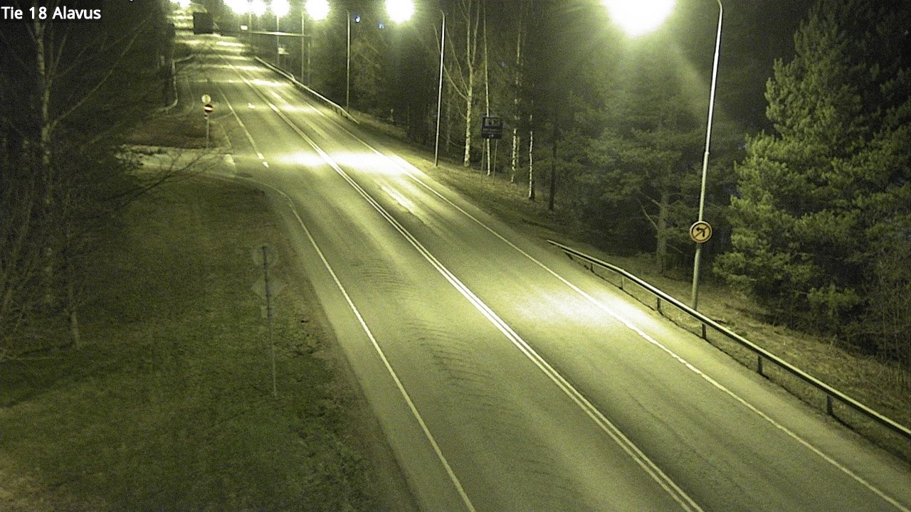 Weather Camera Image Väg 18 Alavo, Alavus, Etelä-Pohjanmaa