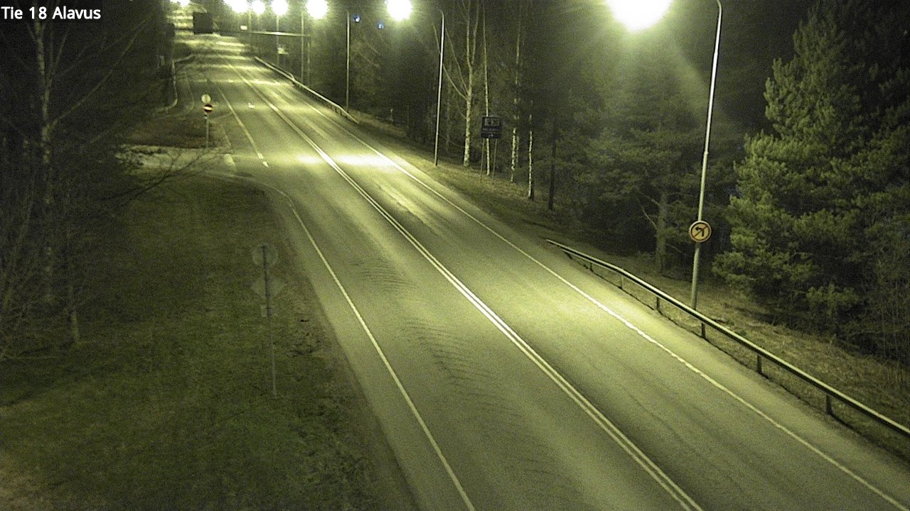 Weather Camera Image Väg 18 Alavo, Alavus, Etelä-Pohjanmaa