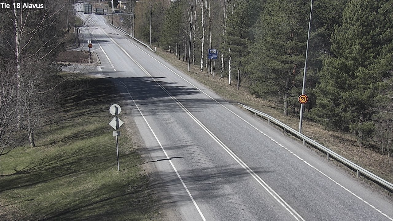 Weather Camera Image Väg 18 Alavo, Alavus, Etelä-Pohjanmaa