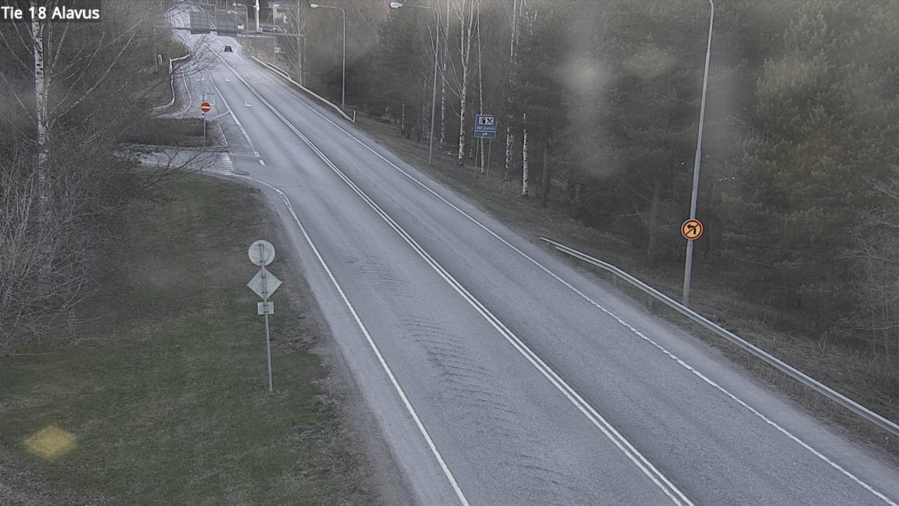 Weather Camera Image Väg 18 Alavo, Alavus, Etelä-Pohjanmaa