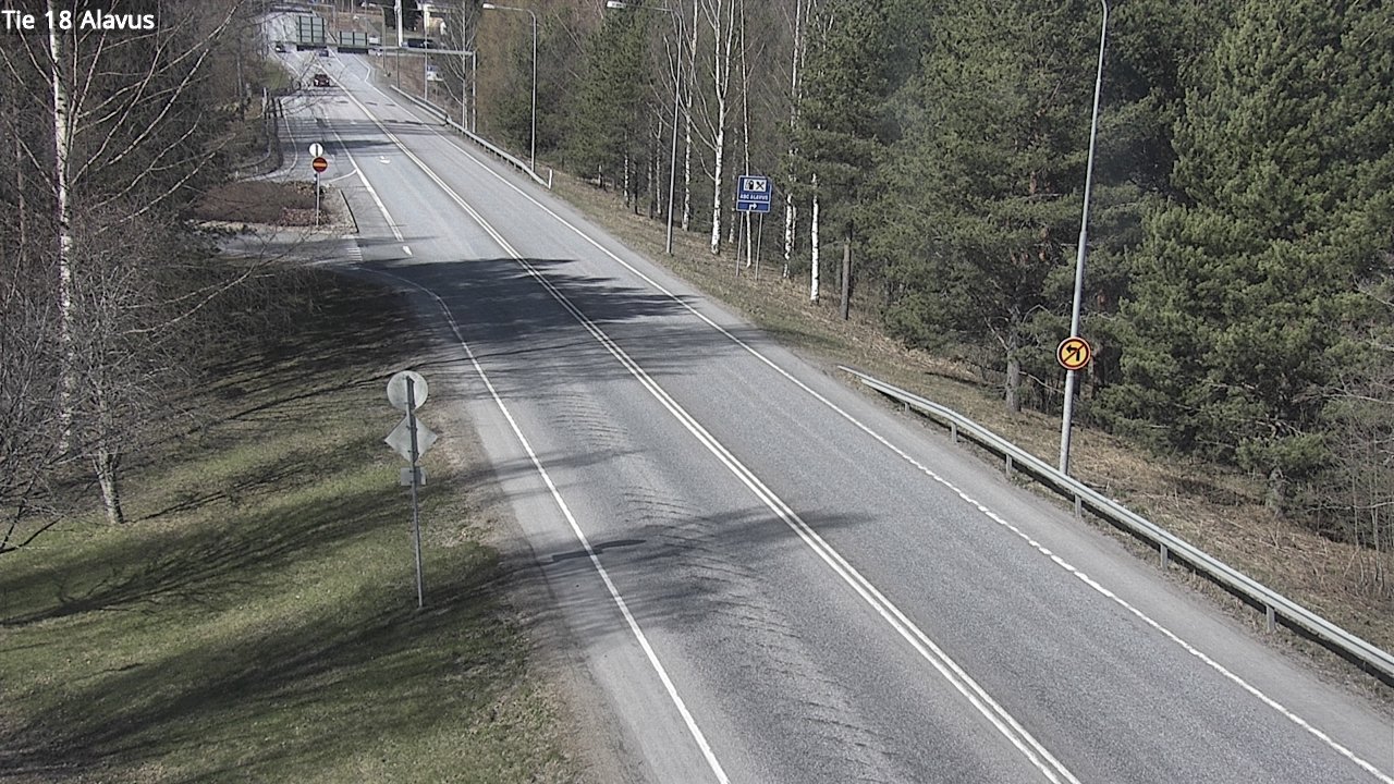 Weather Camera Image Väg 18 Alavo, Alavus, Etelä-Pohjanmaa