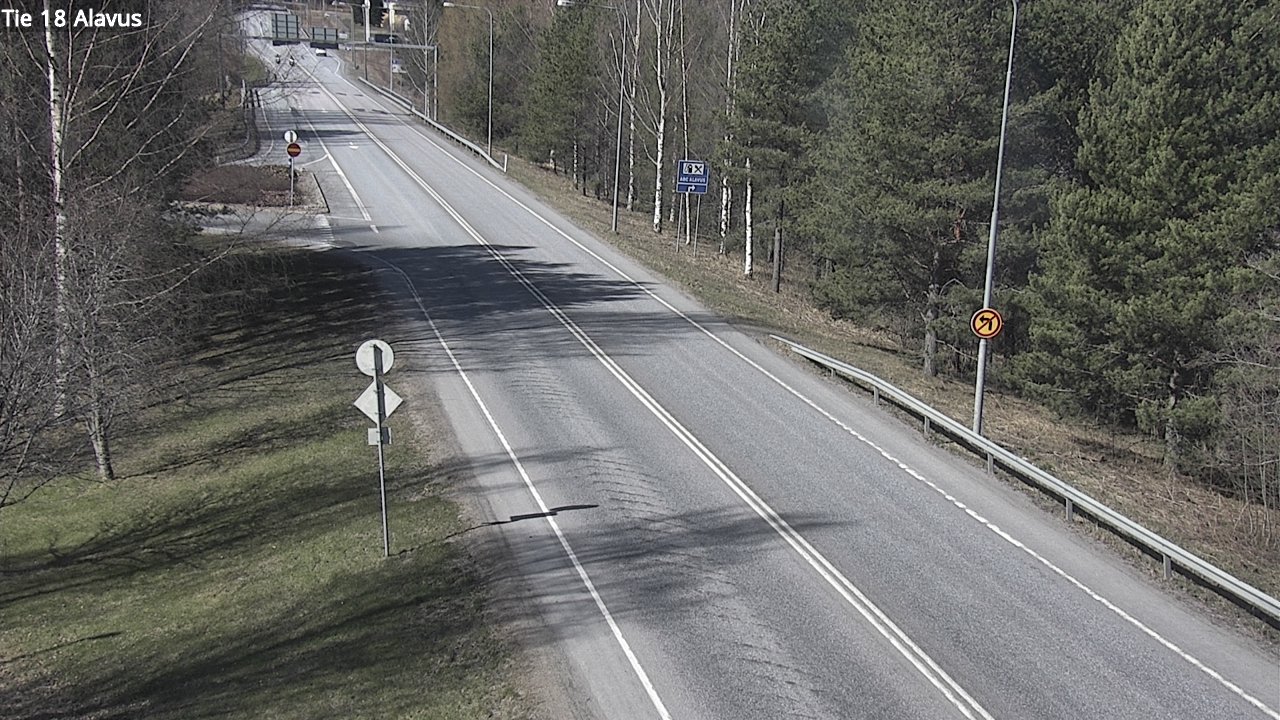 Weather Camera Image Väg 18 Alavo, Alavus, Etelä-Pohjanmaa