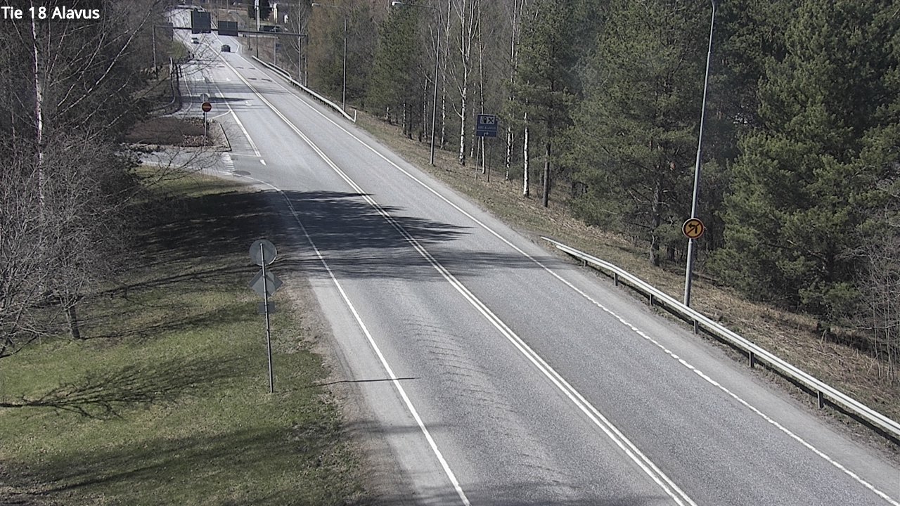 Weather Camera Image Väg 18 Alavo, Alavus, Etelä-Pohjanmaa