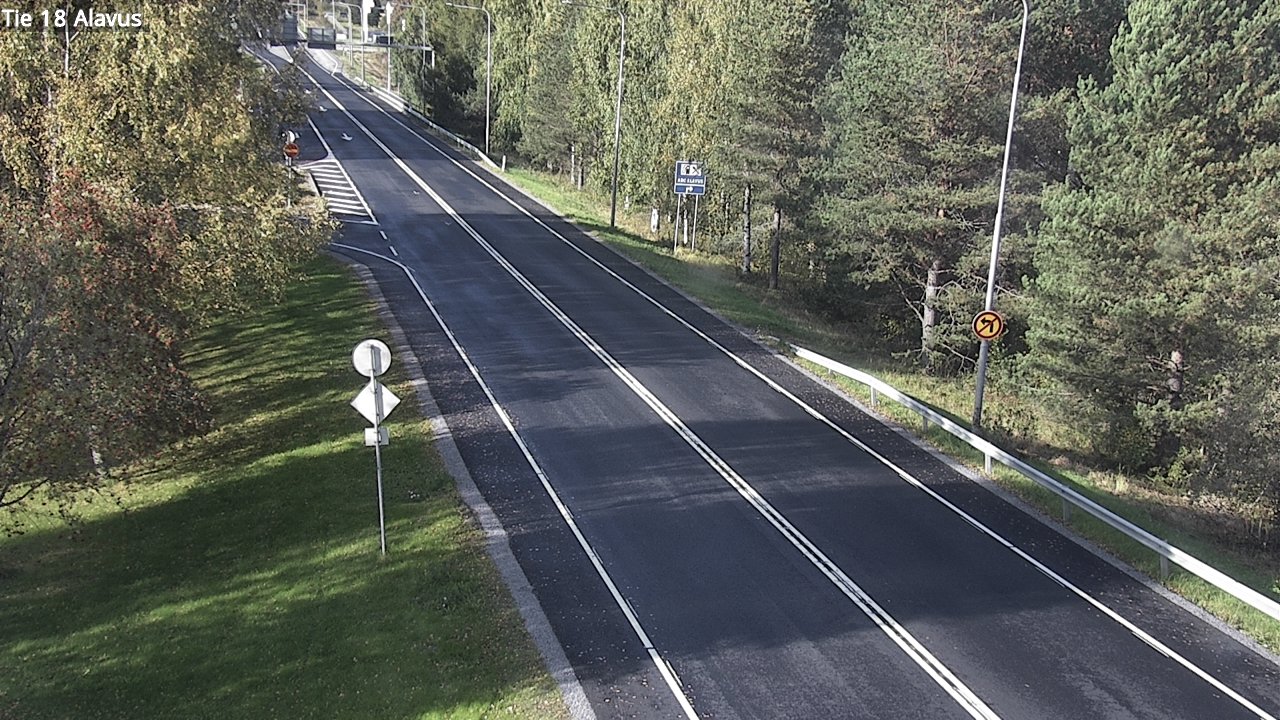 Weather Camera Image Väg 18 Alavo, Alavus, Etelä-Pohjanmaa