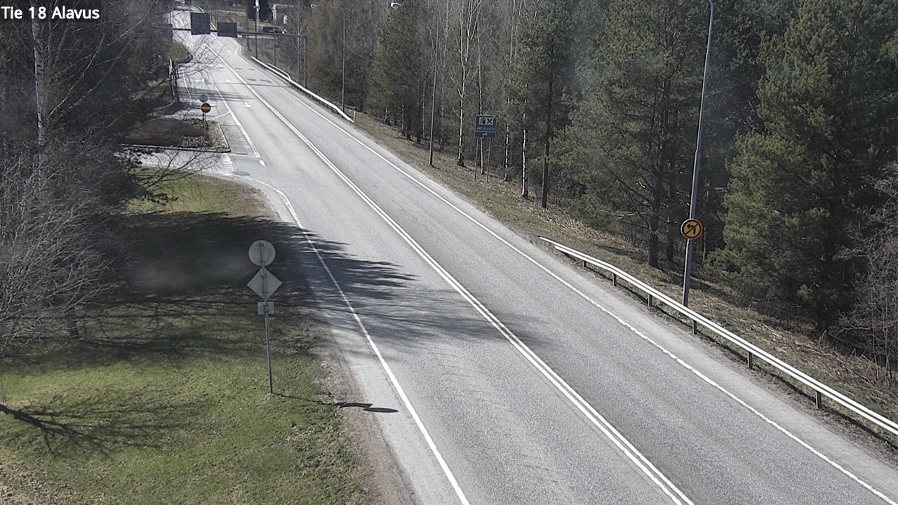 Weather Camera Image Väg 18 Alavo, Alavus, Etelä-Pohjanmaa