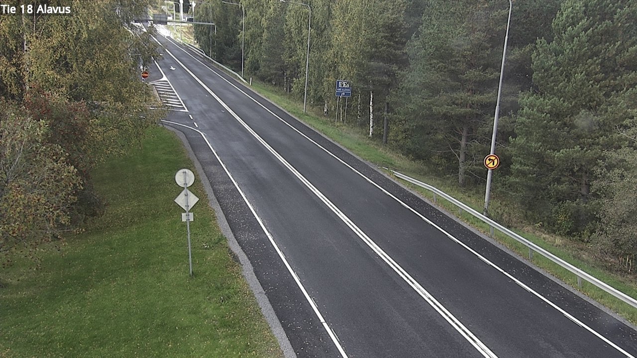 Weather Camera Image Väg 18 Alavo, Alavus, Etelä-Pohjanmaa
