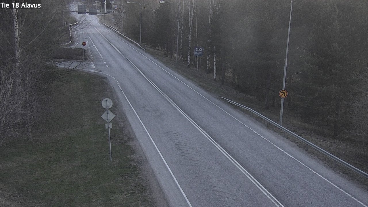 Weather Camera Image Väg 18 Alavo, Alavus, Etelä-Pohjanmaa