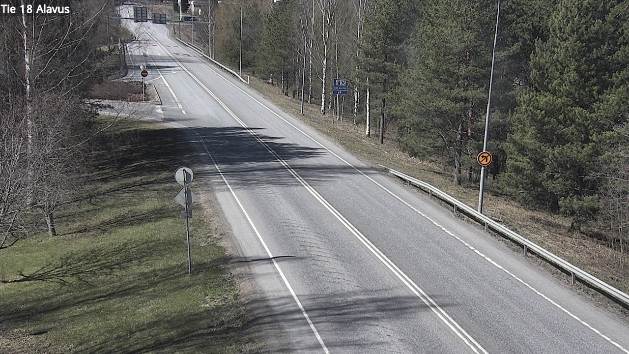 Weather Camera Image Väg 18 Alavo, Alavus, Etelä-Pohjanmaa
