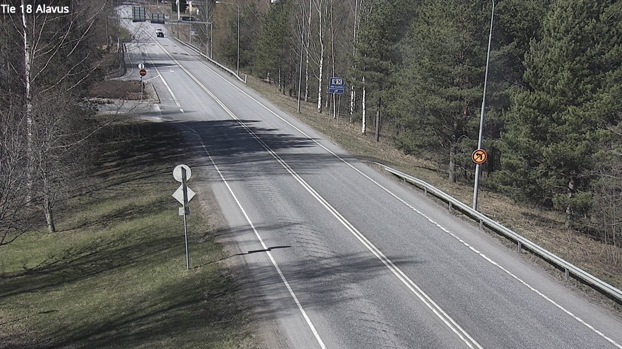 Weather Camera Image Väg 18 Alavo, Alavus, Etelä-Pohjanmaa