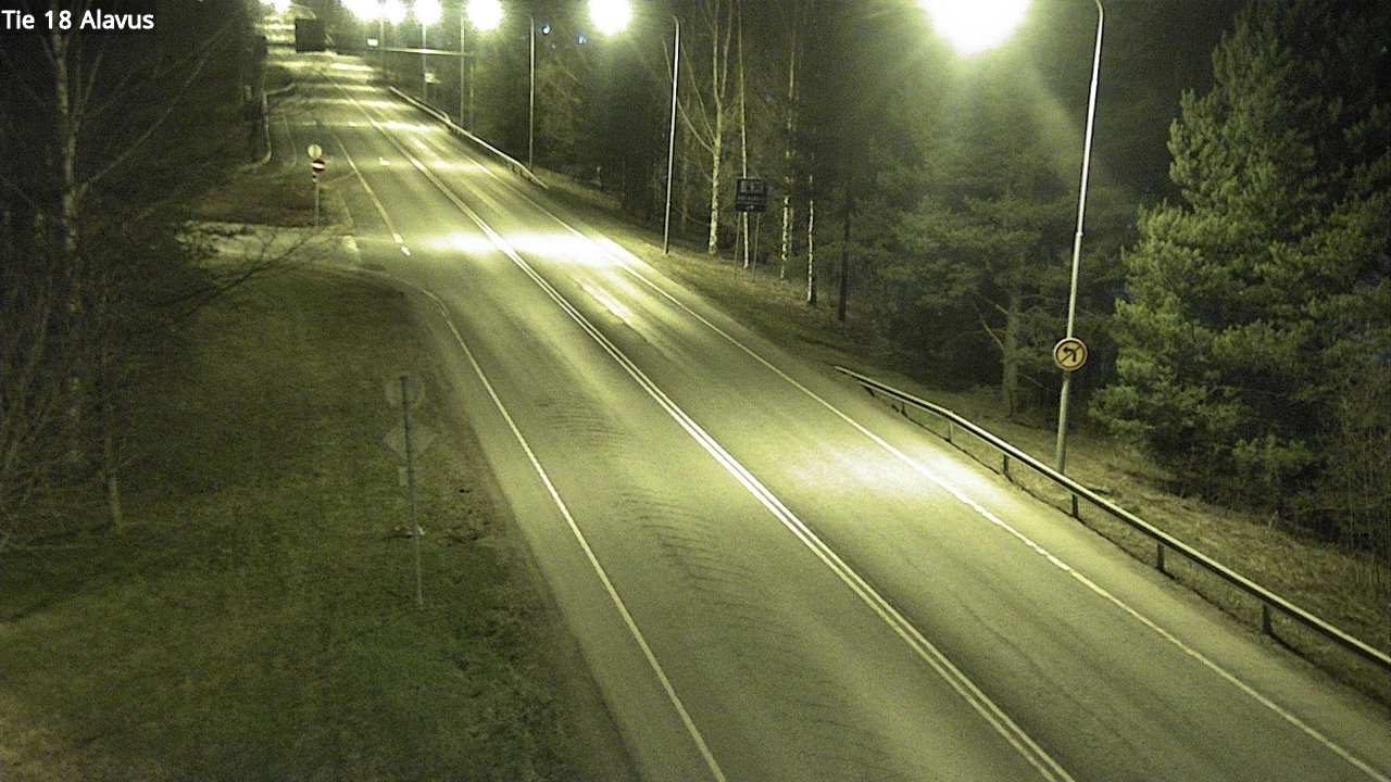 Weather Camera Image Väg 18 Alavo, Alavus, Etelä-Pohjanmaa