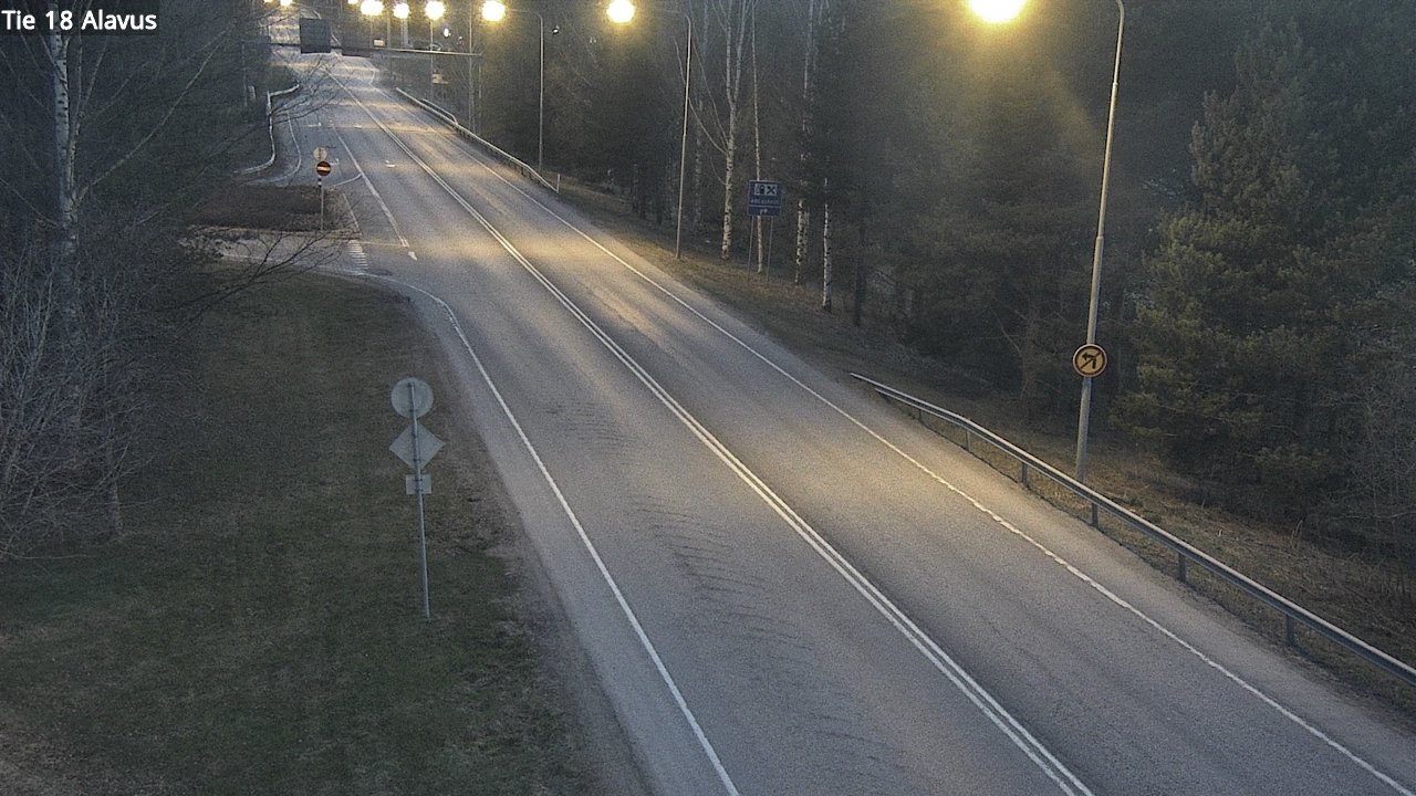 Weather Camera Image Väg 18 Alavo, Alavus, Etelä-Pohjanmaa