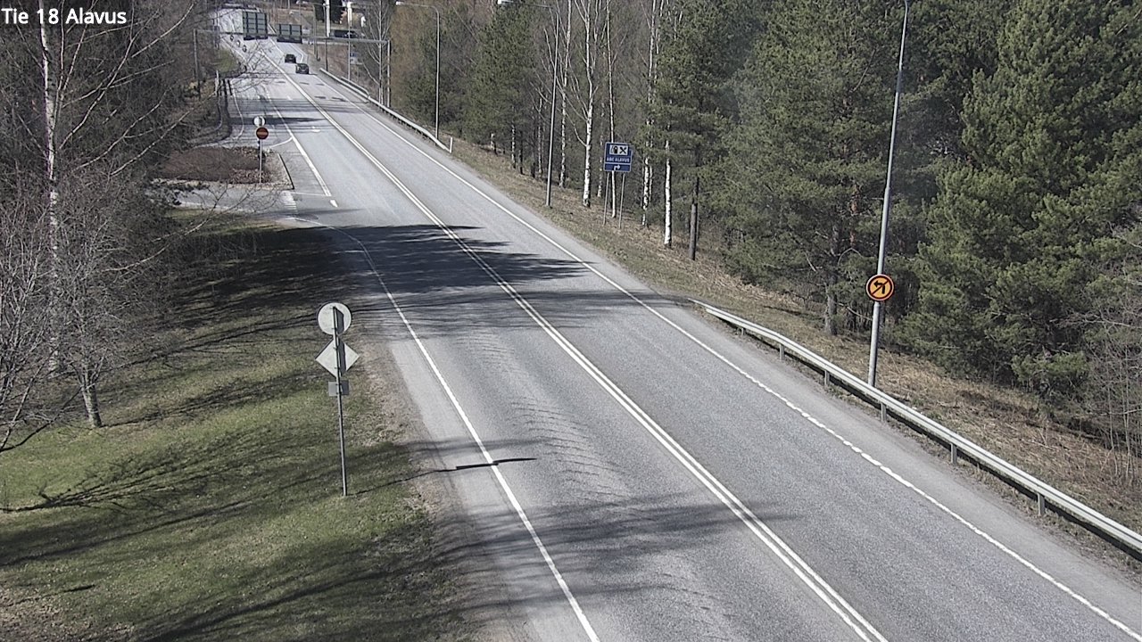 Weather Camera Image Väg 18 Alavo, Alavus, Etelä-Pohjanmaa
