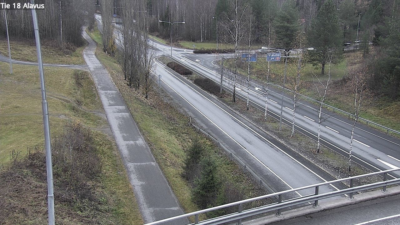 Weather Camera Image Väg 18 Alavo, Alavus, Etelä-Pohjanmaa