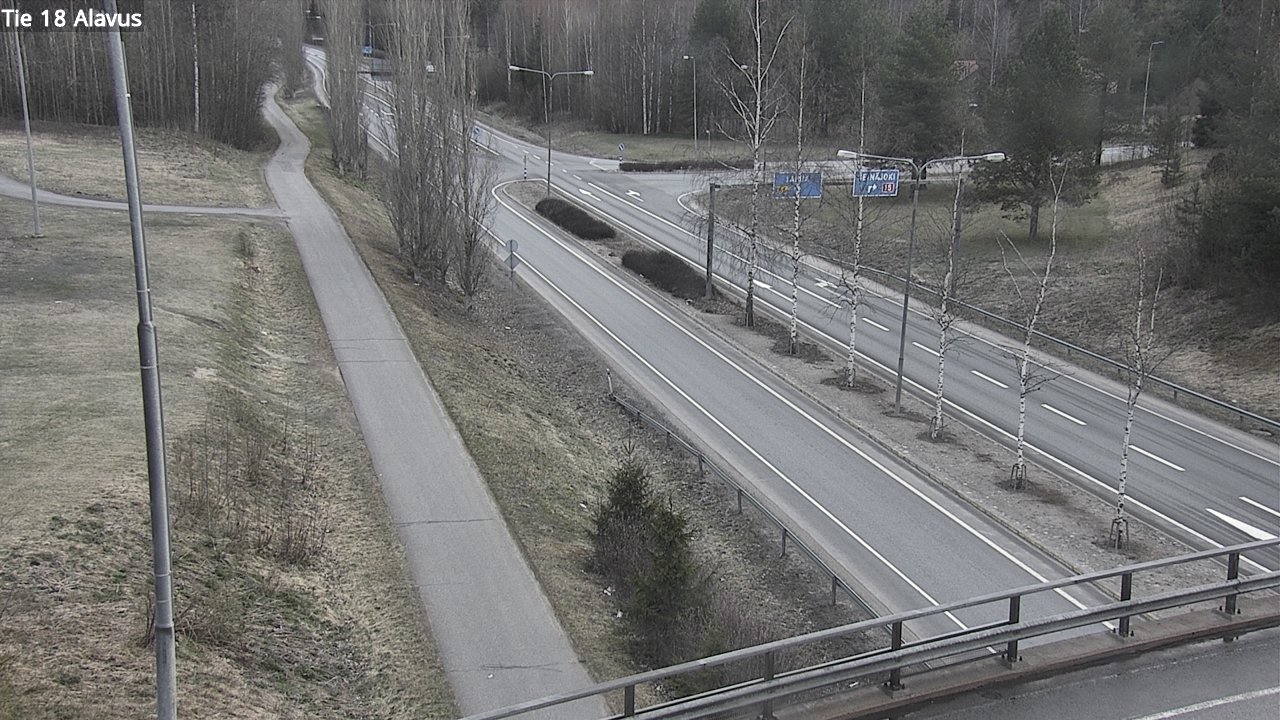 Weather Camera Image Väg 18 Alavo, Alavus, Etelä-Pohjanmaa