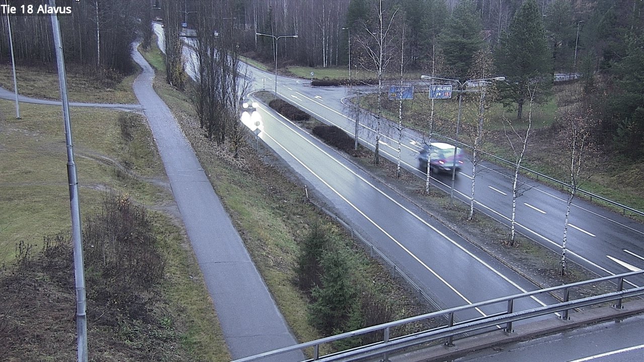 Weather Camera Image Väg 18 Alavo, Alavus, Etelä-Pohjanmaa