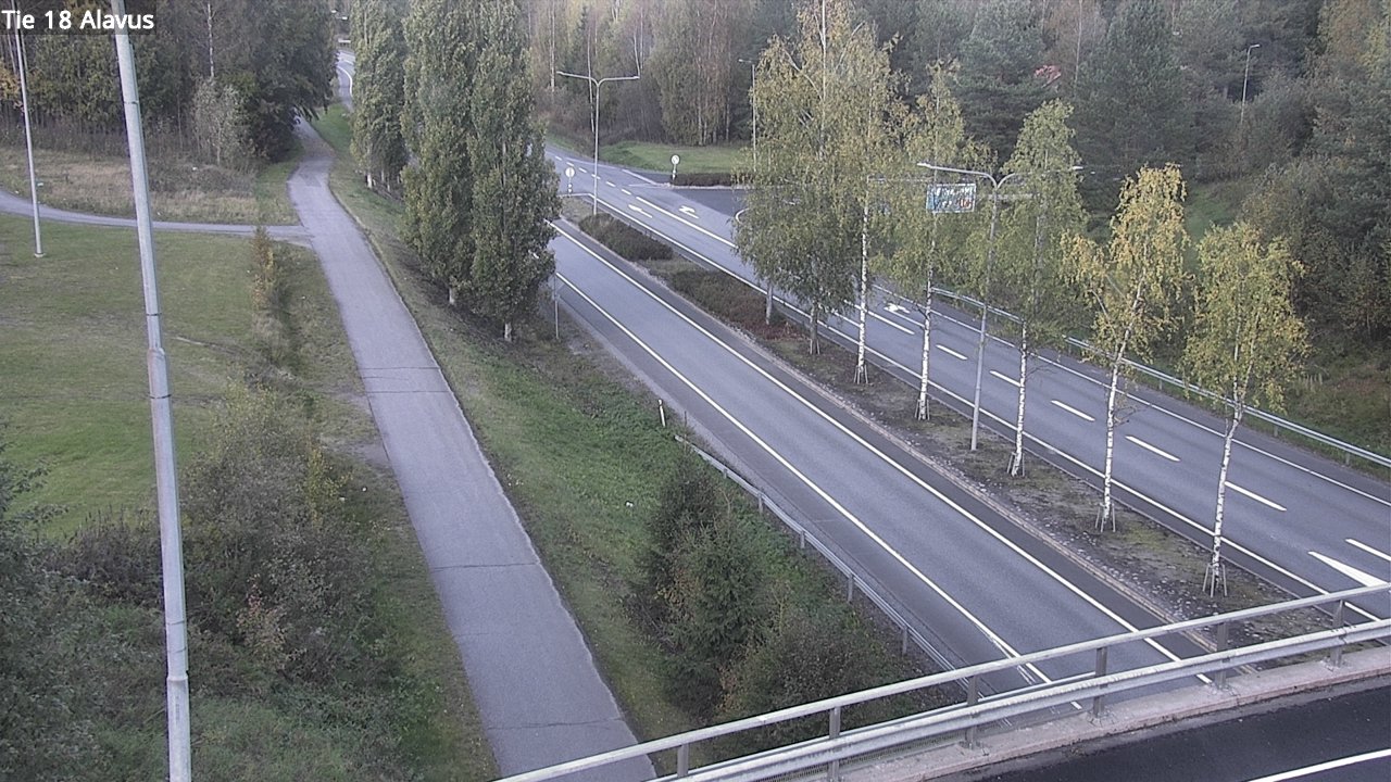 Weather Camera Image Väg 18 Alavo, Alavus, Etelä-Pohjanmaa