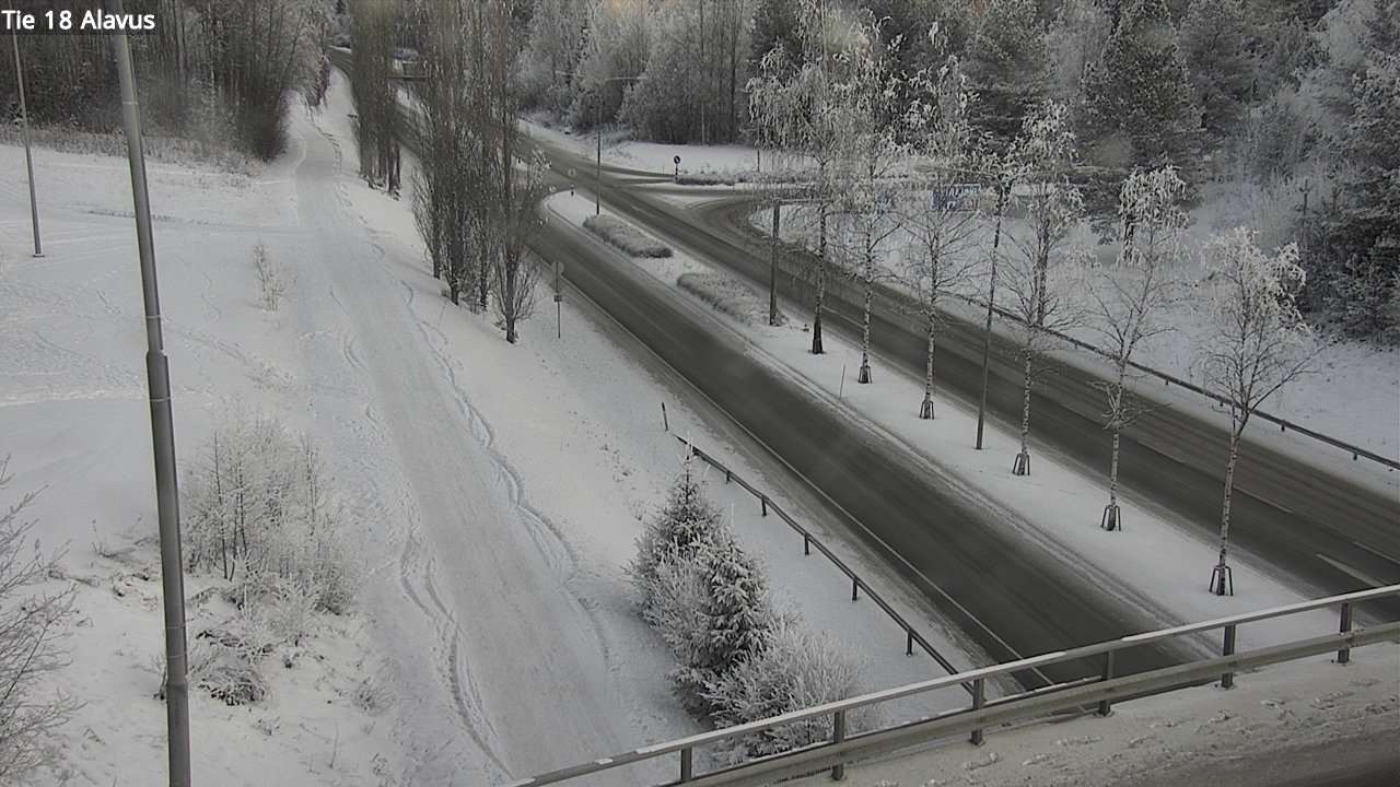 Weather Camera Image Väg 18 Alavo, Alavus, Etelä-Pohjanmaa