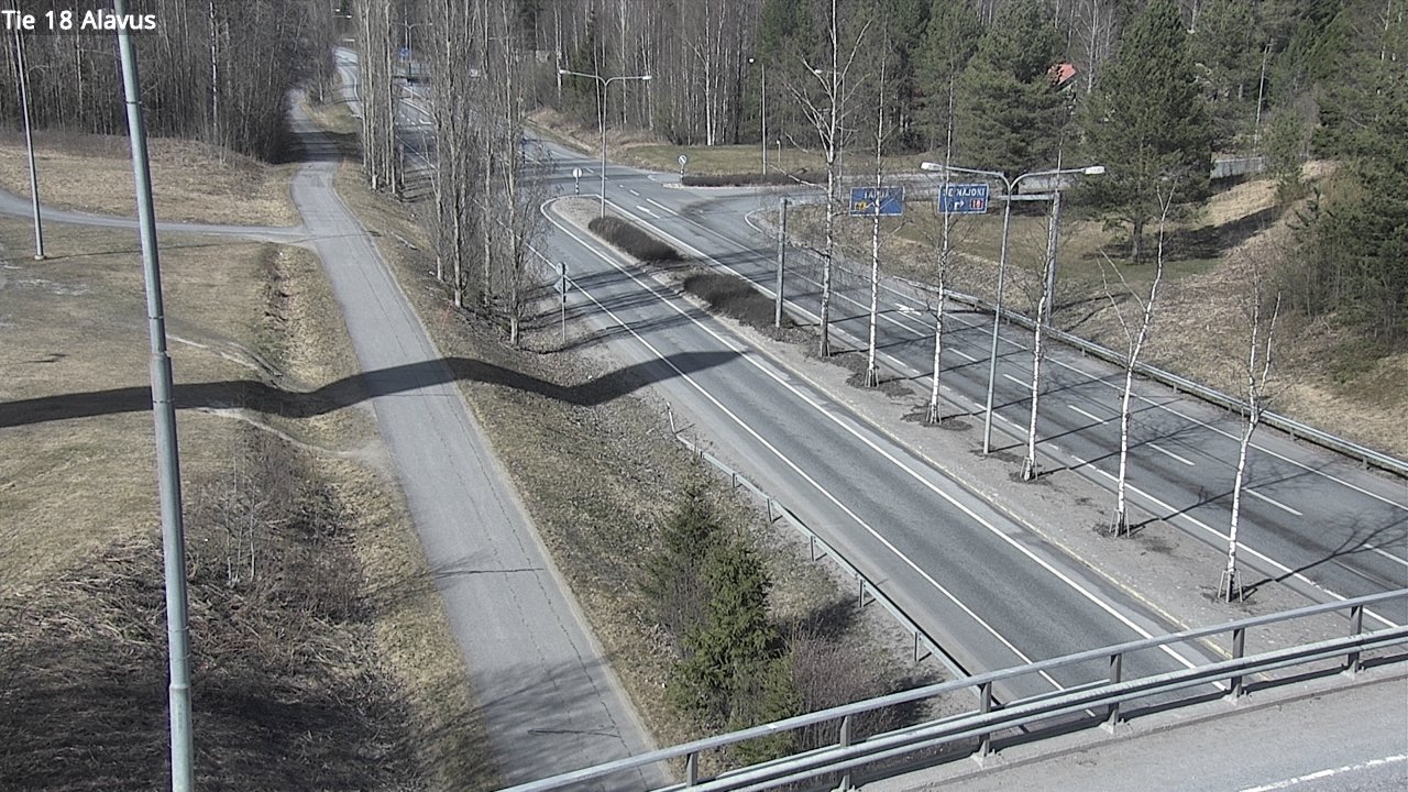 Weather Camera Image Road 18 Alavus, Alavus, Etelä-Pohjanmaa